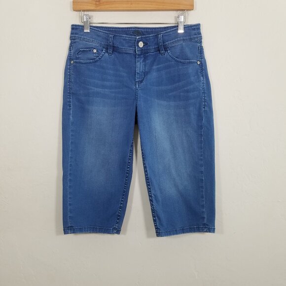 Tommy Bahama Stretch Bermuda Jean Shorts Blue Size 6 - Picture 1 of 5